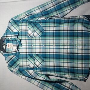 Levi's Snap Button plaid long sleeve button-up men's‎ shirt size XXL